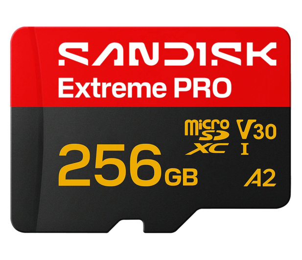 Sandisk 256GB microSDXC Extreme Pro UHS-I 250/170 MB/s - 1549258 - zdjęcie